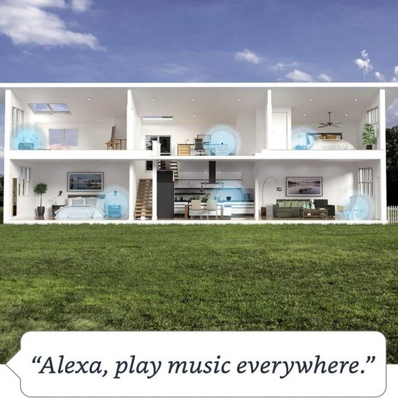 Amazon Echo (4th Gen) | Premium Sound Smart Home Hub Alexa Glacier White - Picture 2 of 13